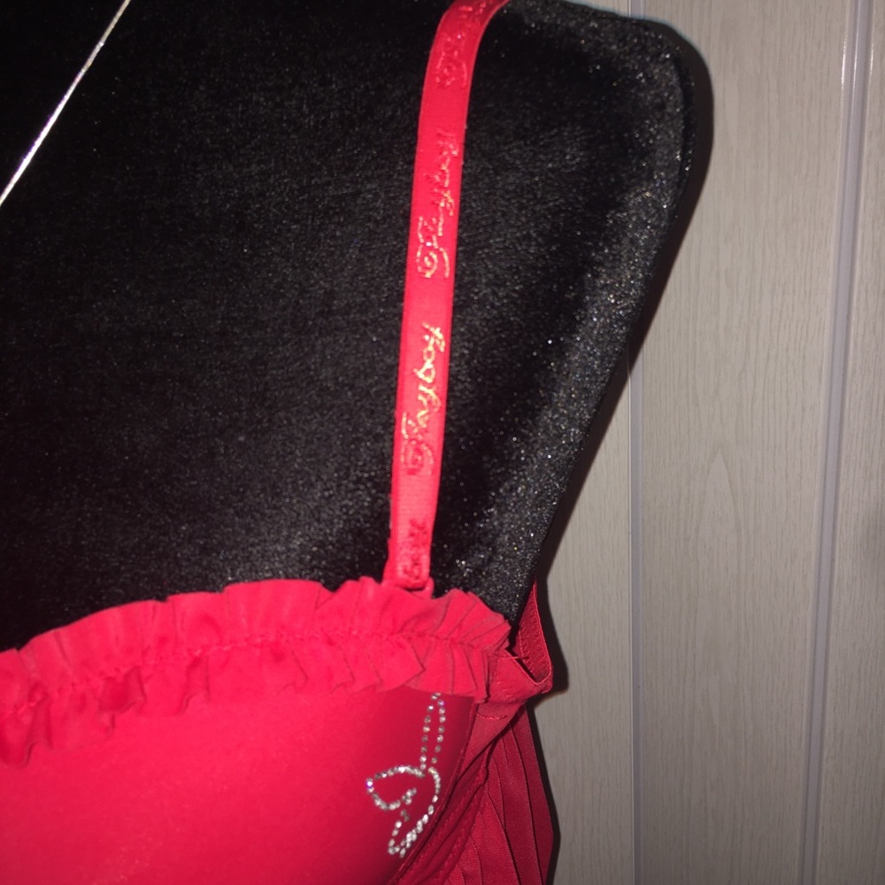 Y2K Playboy Lingerie top with rhinestones β¦ - Picture 6 of 9
